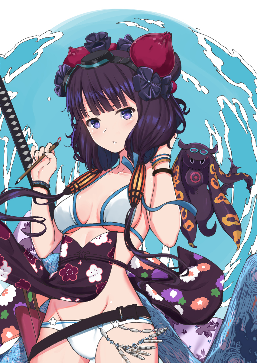 This is a pixiv picture whose title is fgo水着北斎.
