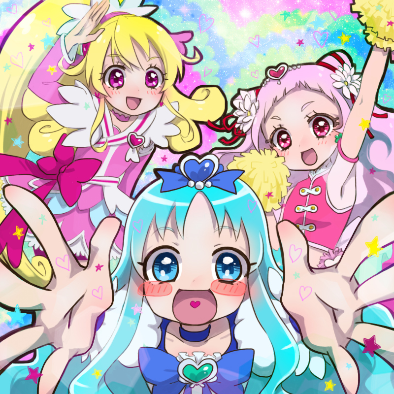 This is a pixiv picture whose title is 全プリキュア大投票.