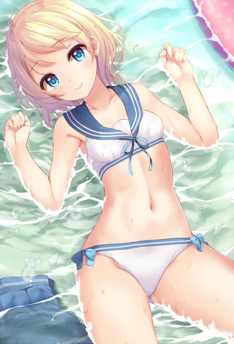 This is a pixiv picture whose title is セーラー水着.