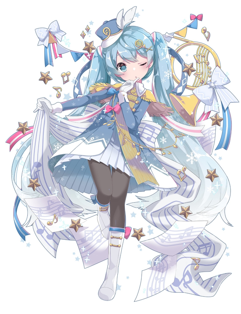 This is a pixiv picture whose title is 雪ミク2020ちゃん！.