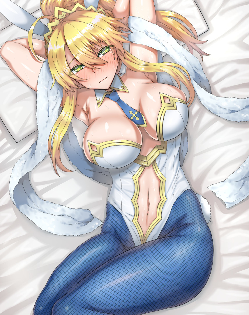 This is a pixiv picture whose title is 「っく、こんな格好させるぐらいならいっそ殺せ！」 なバニ上様.