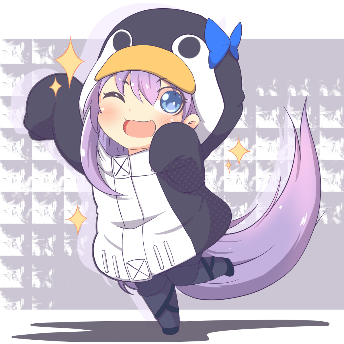 This is a pixiv picture whose title is ペンギンの女の子.