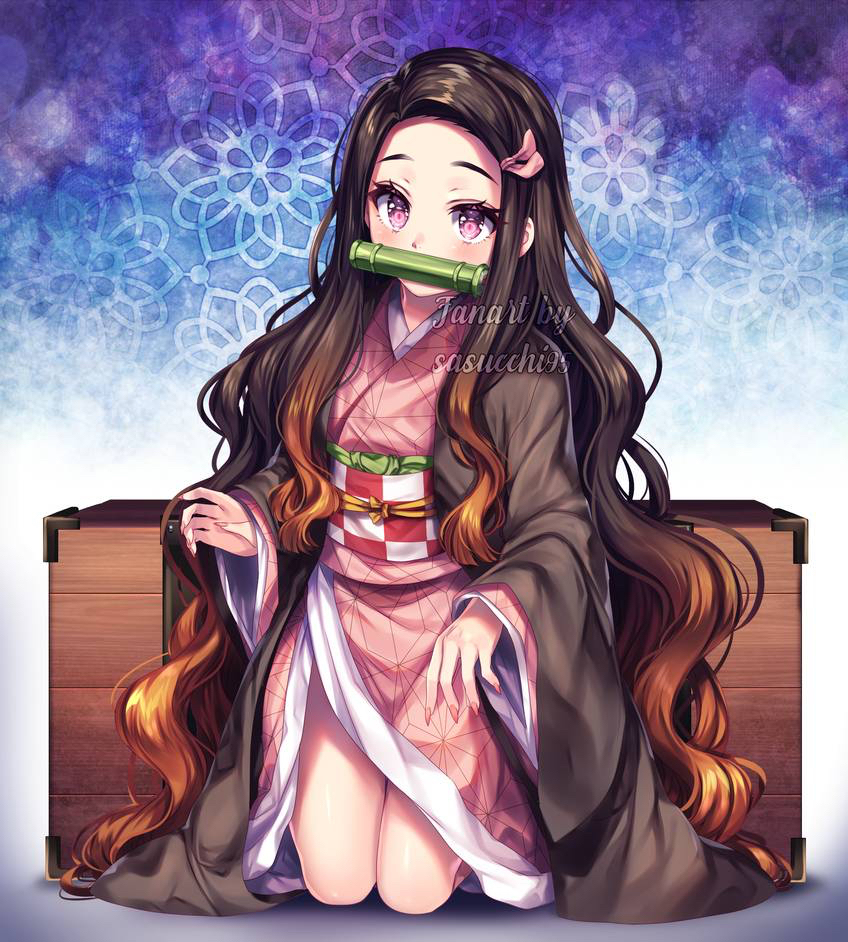 This is a pixiv picture whose title is Nezuko.