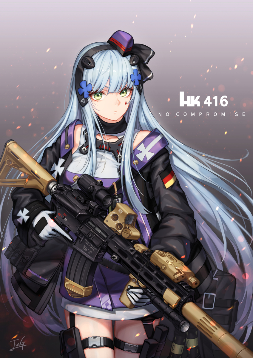 This is a pixiv picture whose title is HK416 MODIII.