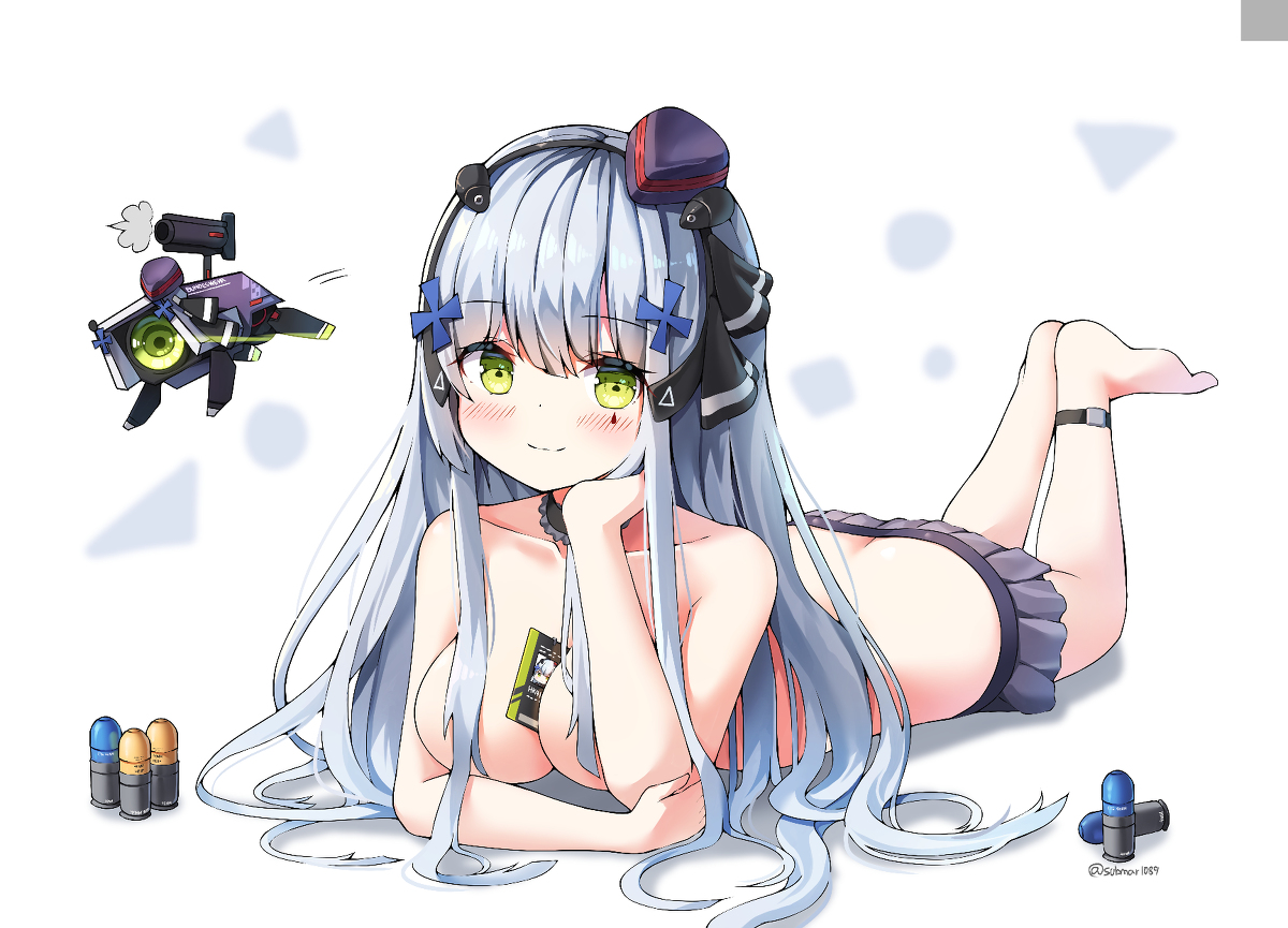 This is a pixiv picture whose title is HK416 6.