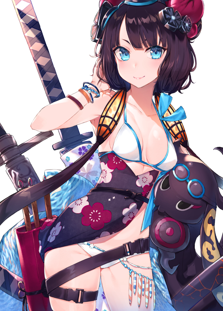 This is a pixiv picture whose title is 水着北斎ちゃん.