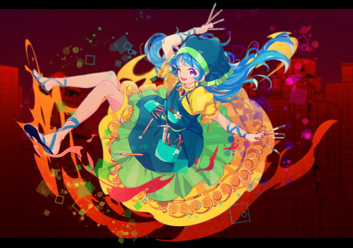 This is a pixiv picture whose title is 埴安神袿姫.