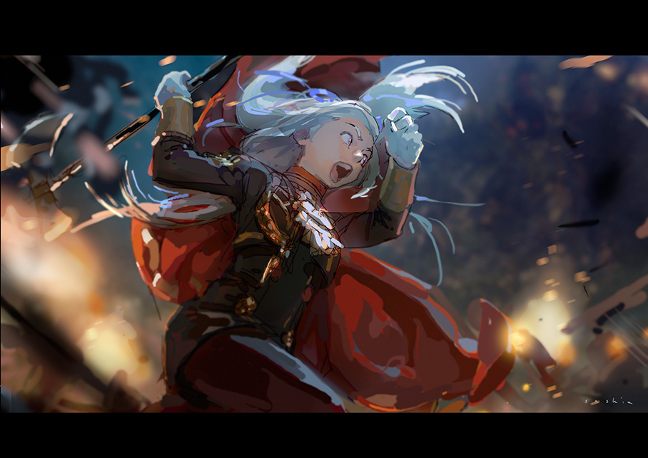 This is a pixiv picture whose title is エーデルガルト.