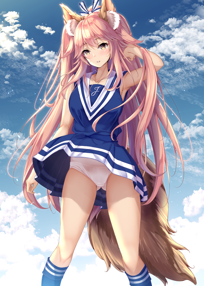 This is a pixiv picture whose title is チアガール玉藻.