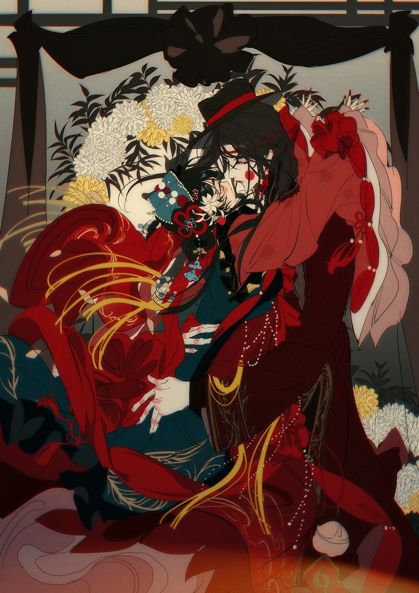 This is a pixiv picture whose title is The wedding of the dead.