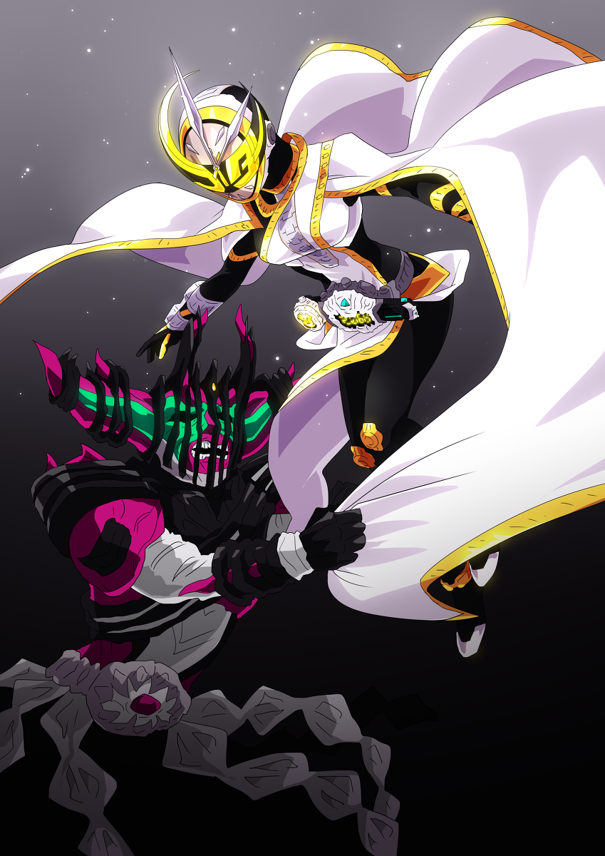 This is a pixiv picture whose title is 仮面ライダーツクヨミ.