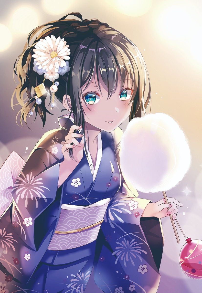 This is a pixiv picture whose title is 「夏祭りの最後の日」.