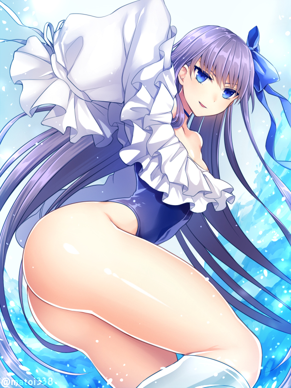 This is a pixiv picture whose title is 水着メルトぎゃんかわ.