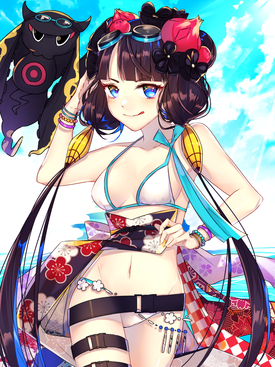 This is a pixiv picture whose title is 水着北斎ちゃん.