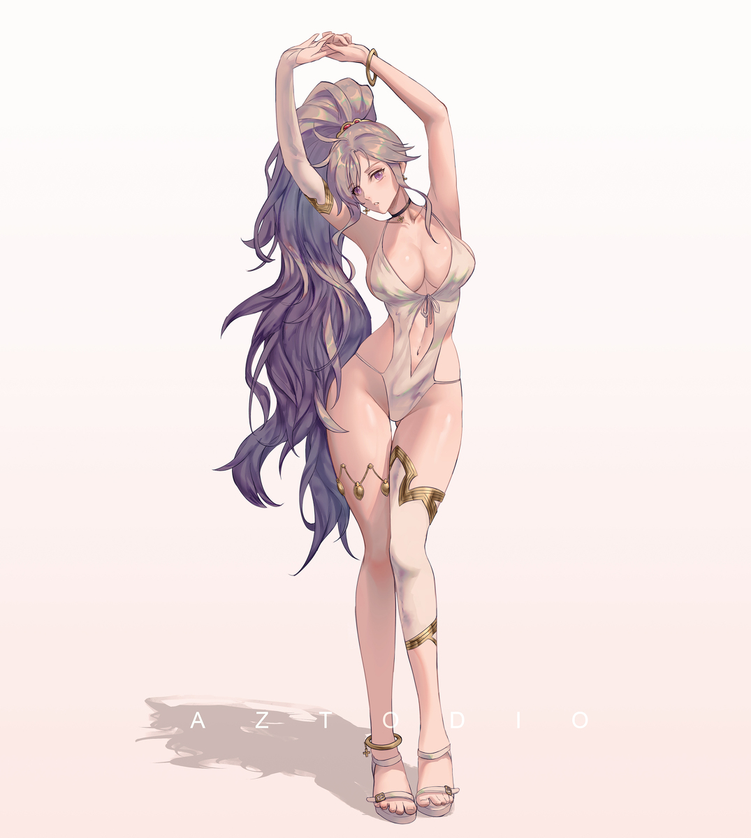 This is a pixiv picture whose title is Summer Ishtar - Fire Emblem.