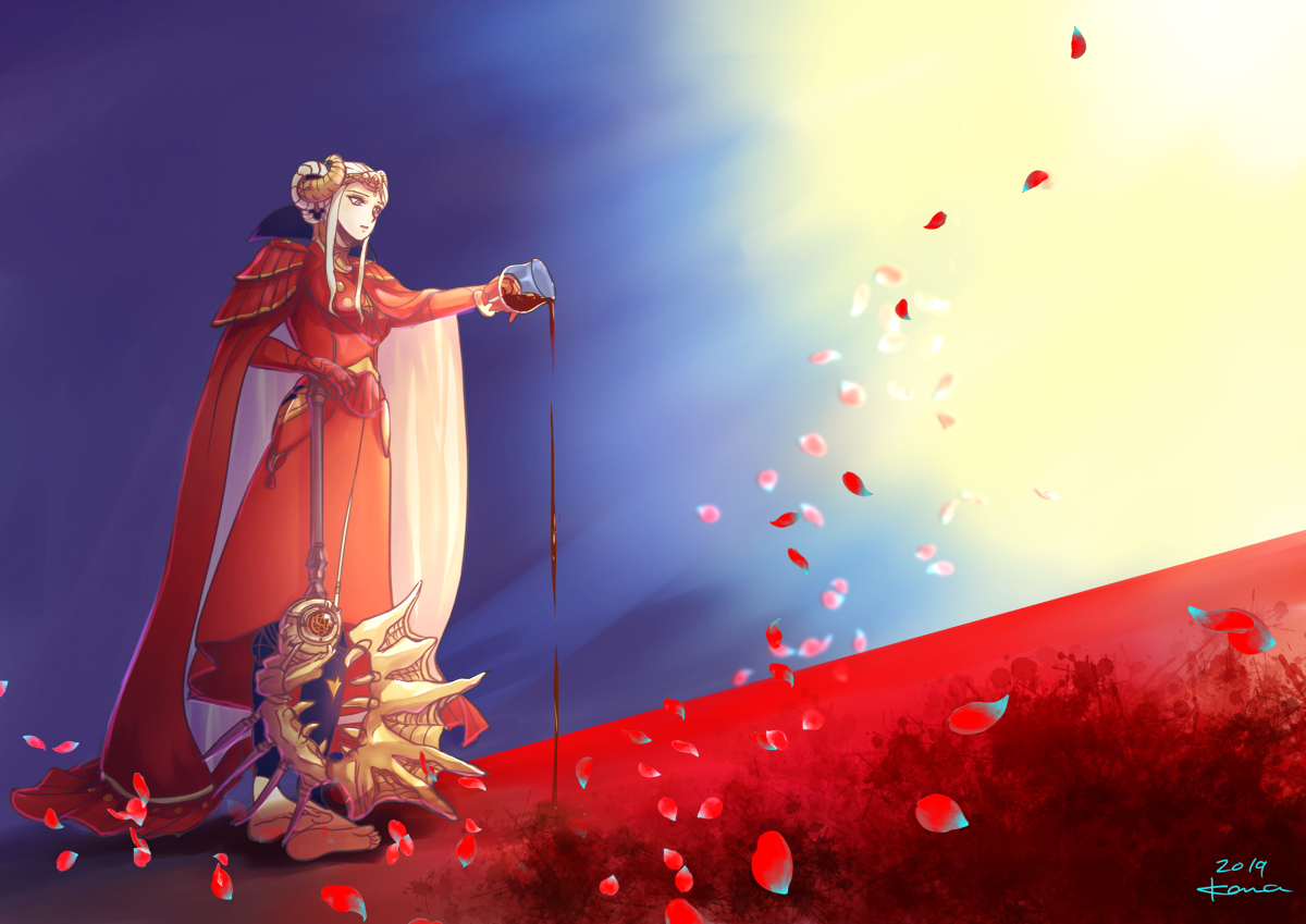 This is a pixiv picture whose title is エーデルガルト.