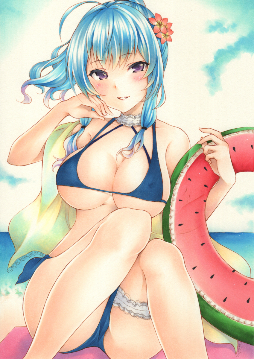 This is a pixiv picture whose title is 水着のセントルイスさん.