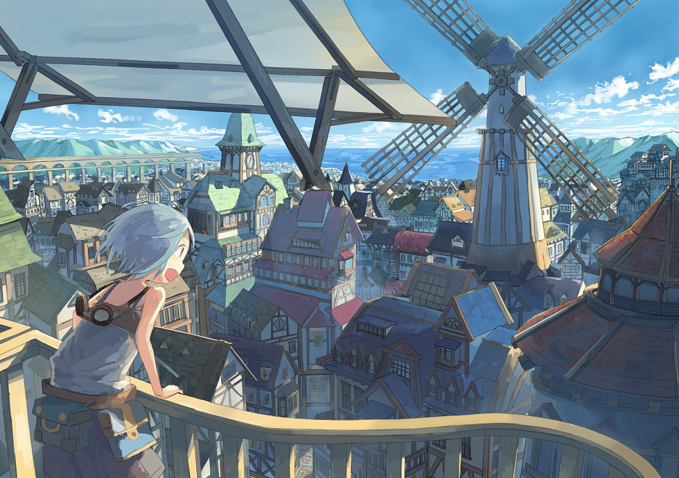 This is a pixiv picture whose title is 一望.