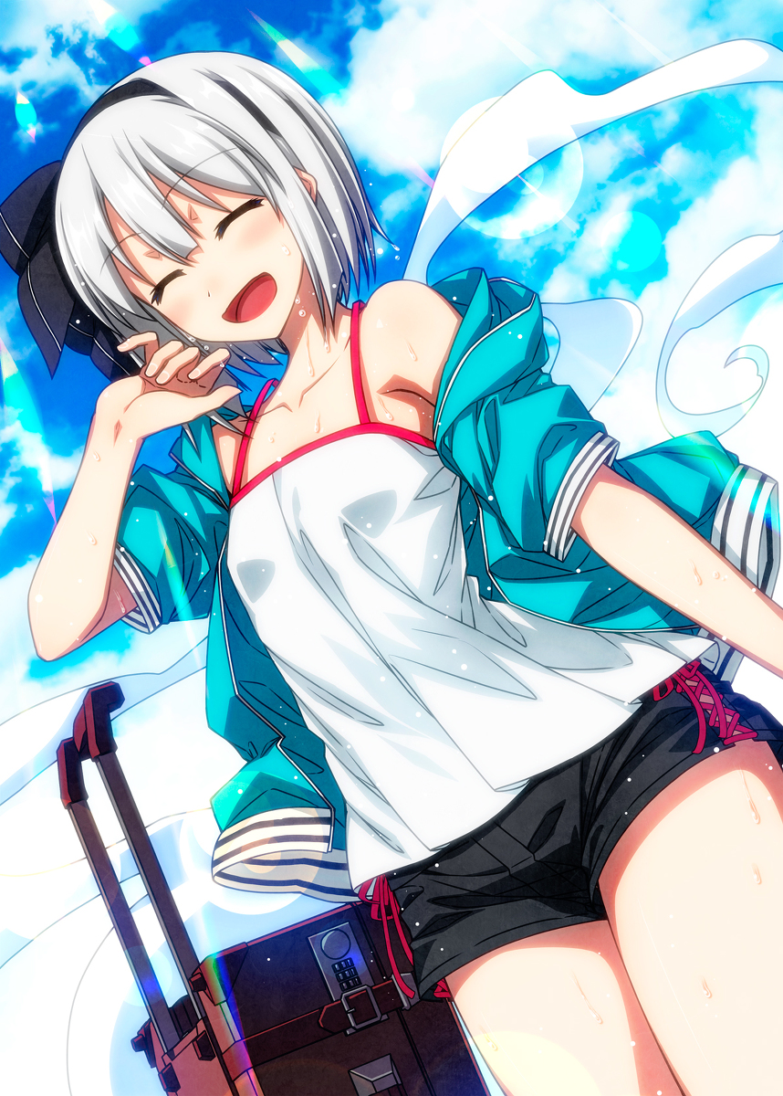 This is a pixiv picture whose title is 夏満喫の妖夢ちゃん.