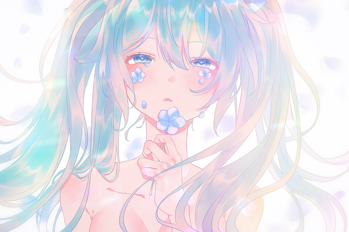 This is a pixiv picture whose title is 初音ミク.