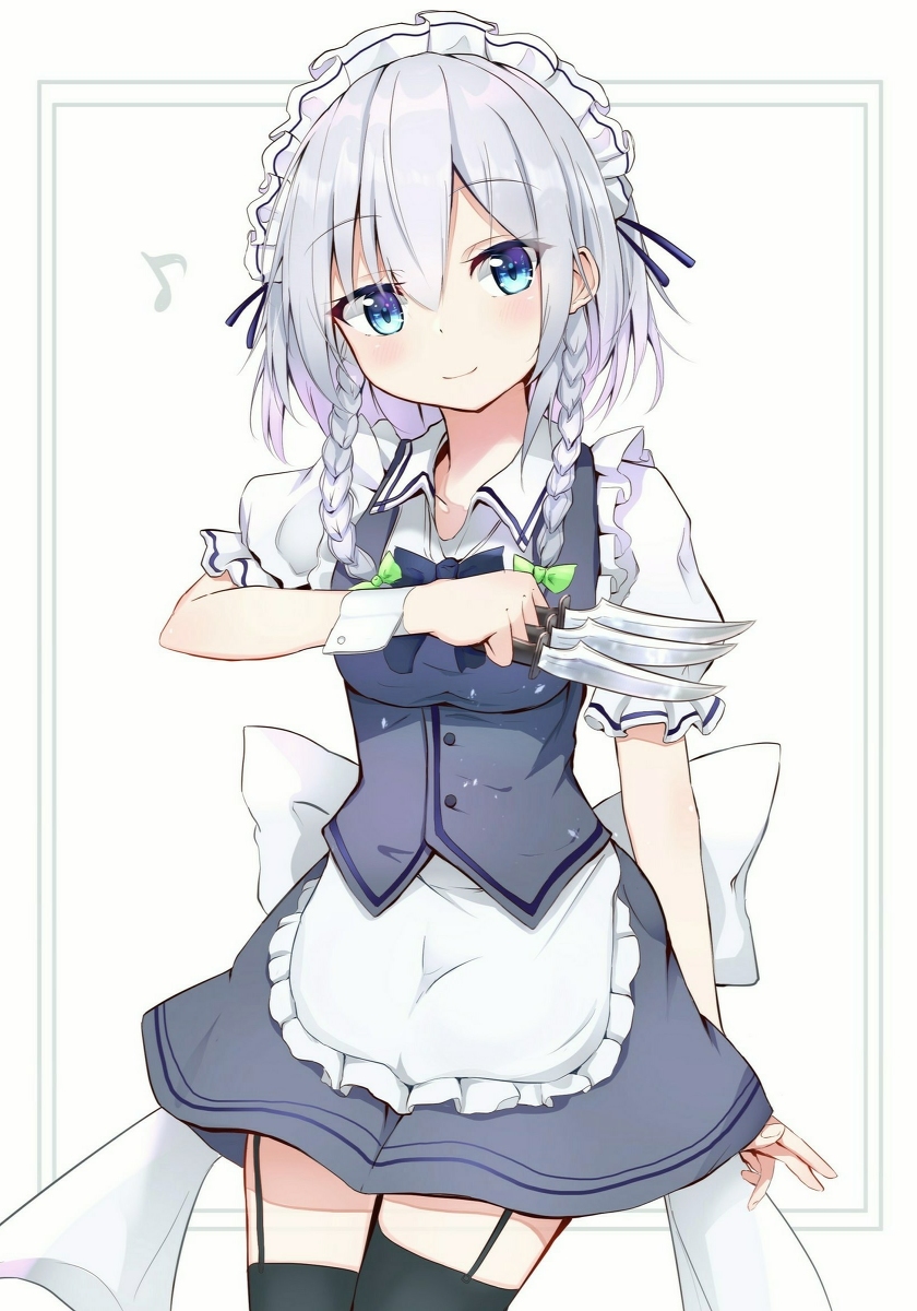This is a pixiv picture whose title is 🔪.