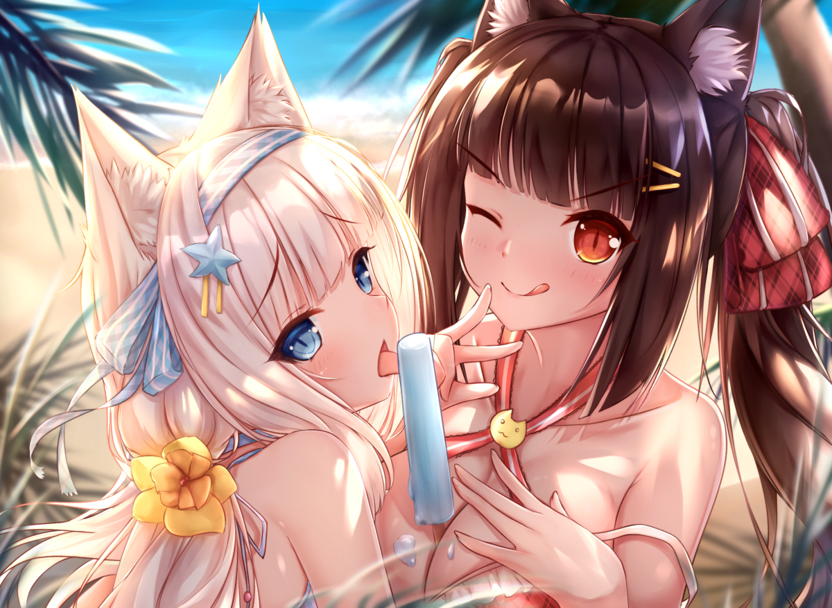 This is a pixiv picture whose title is Nekopara  prpr.ver.