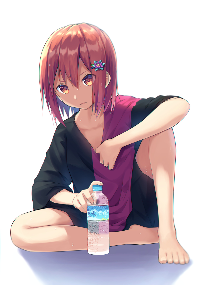 This is a pixiv picture whose title is 暑い.