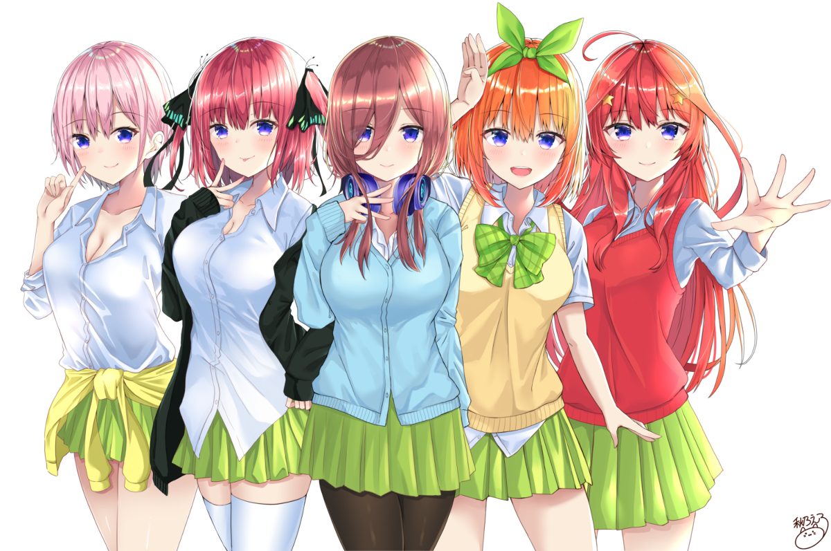 This is a pixiv picture whose title is 五等分の花嫁.