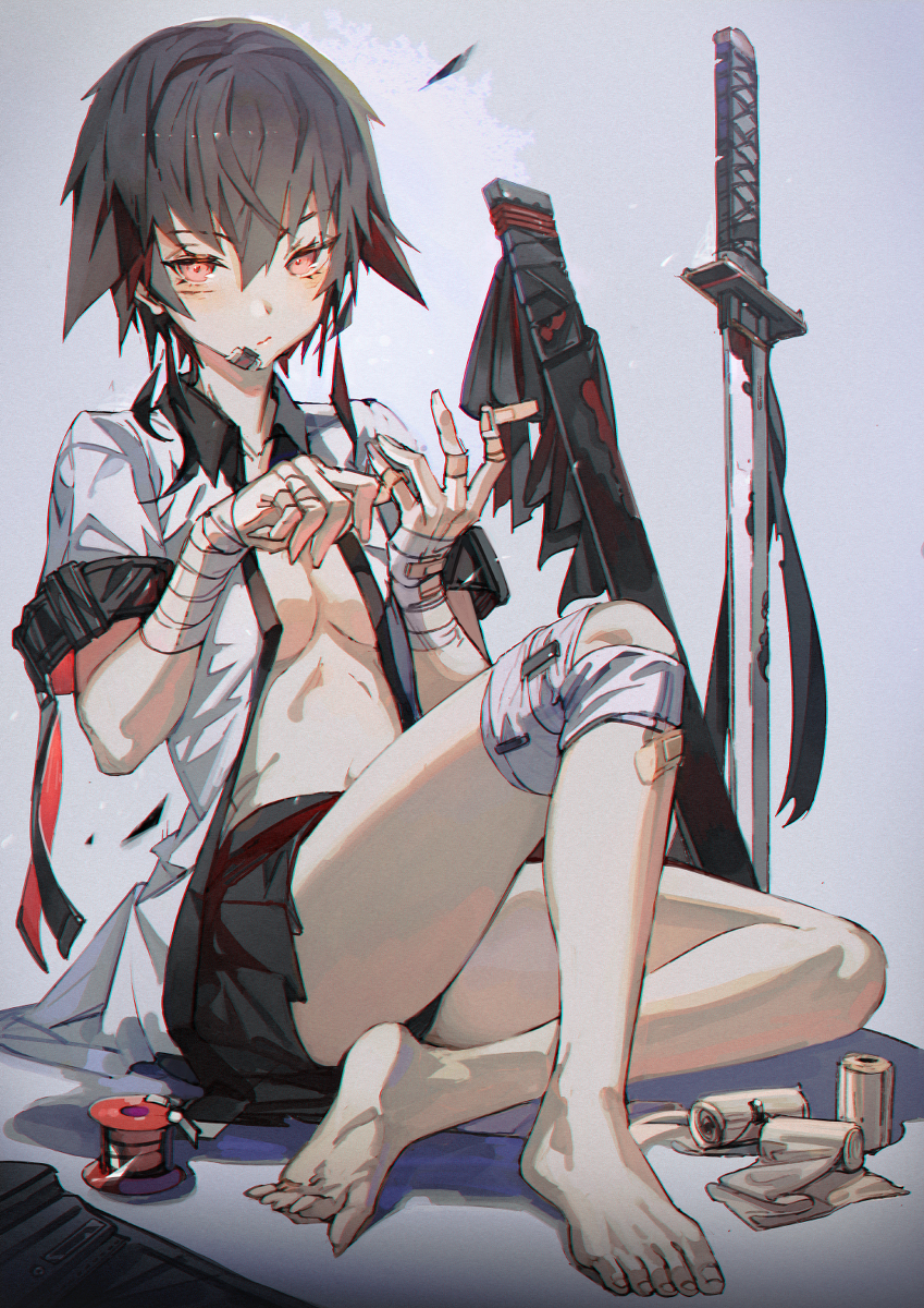 This is a pixiv picture whose title is 🚷🚷🚷.