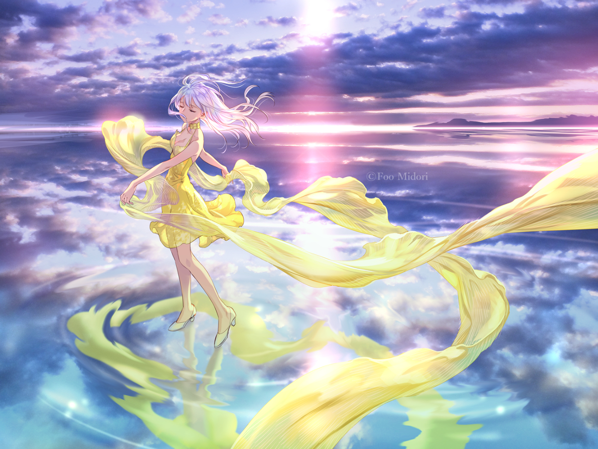 This is a pixiv picture whose title is 残夏.