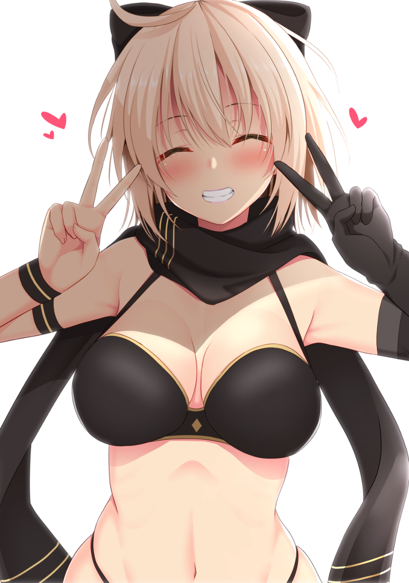 This is a pixiv picture whose title is 沖田さん大勝利!.