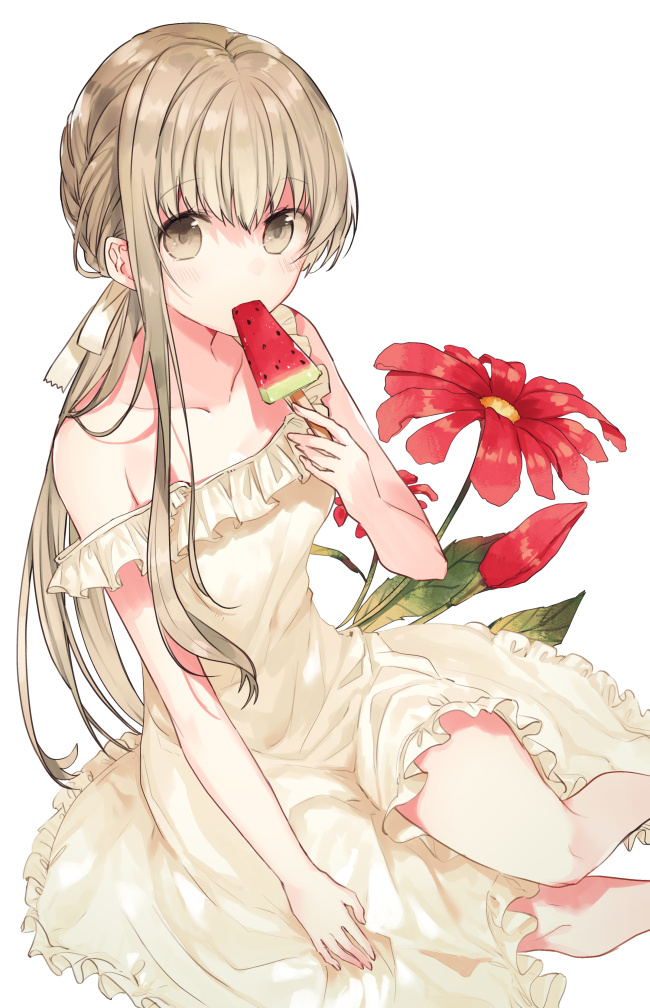 This is a pixiv picture whose title is 夏.