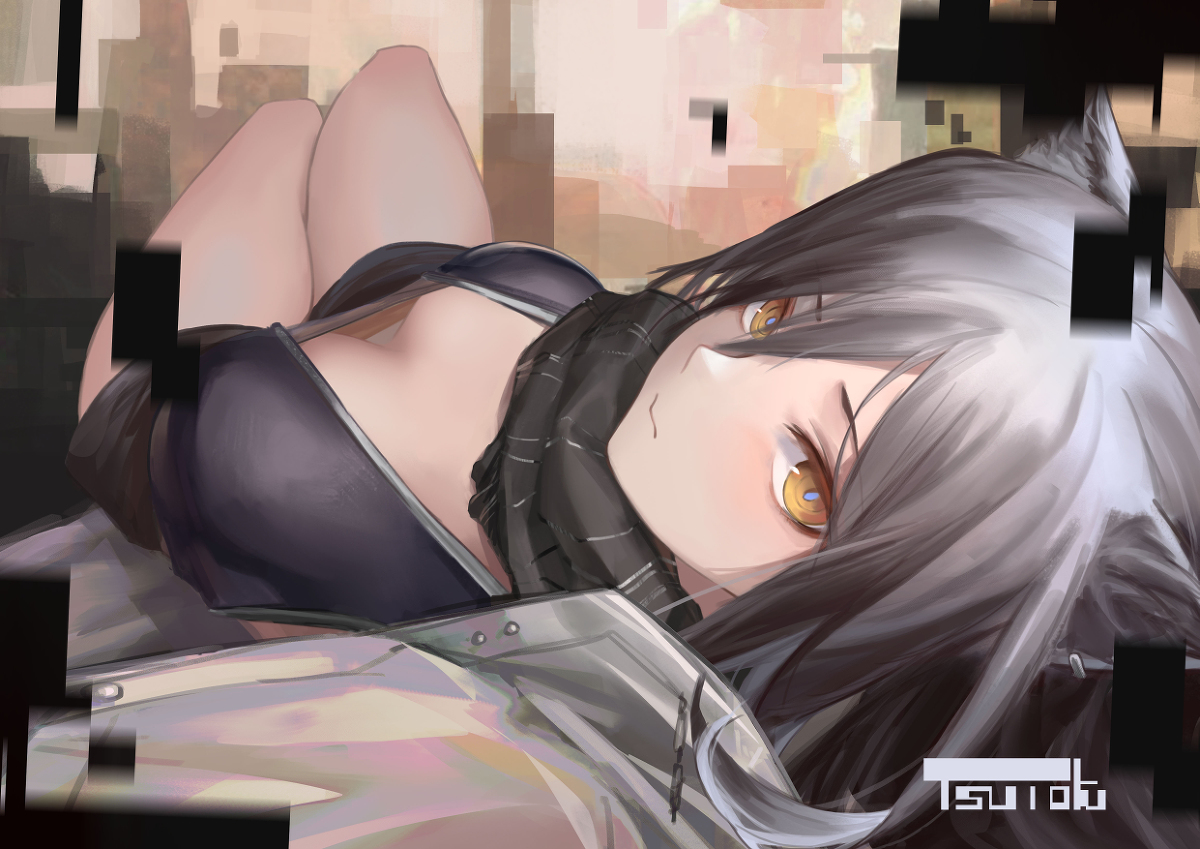 This is a pixiv picture whose title is 黑.