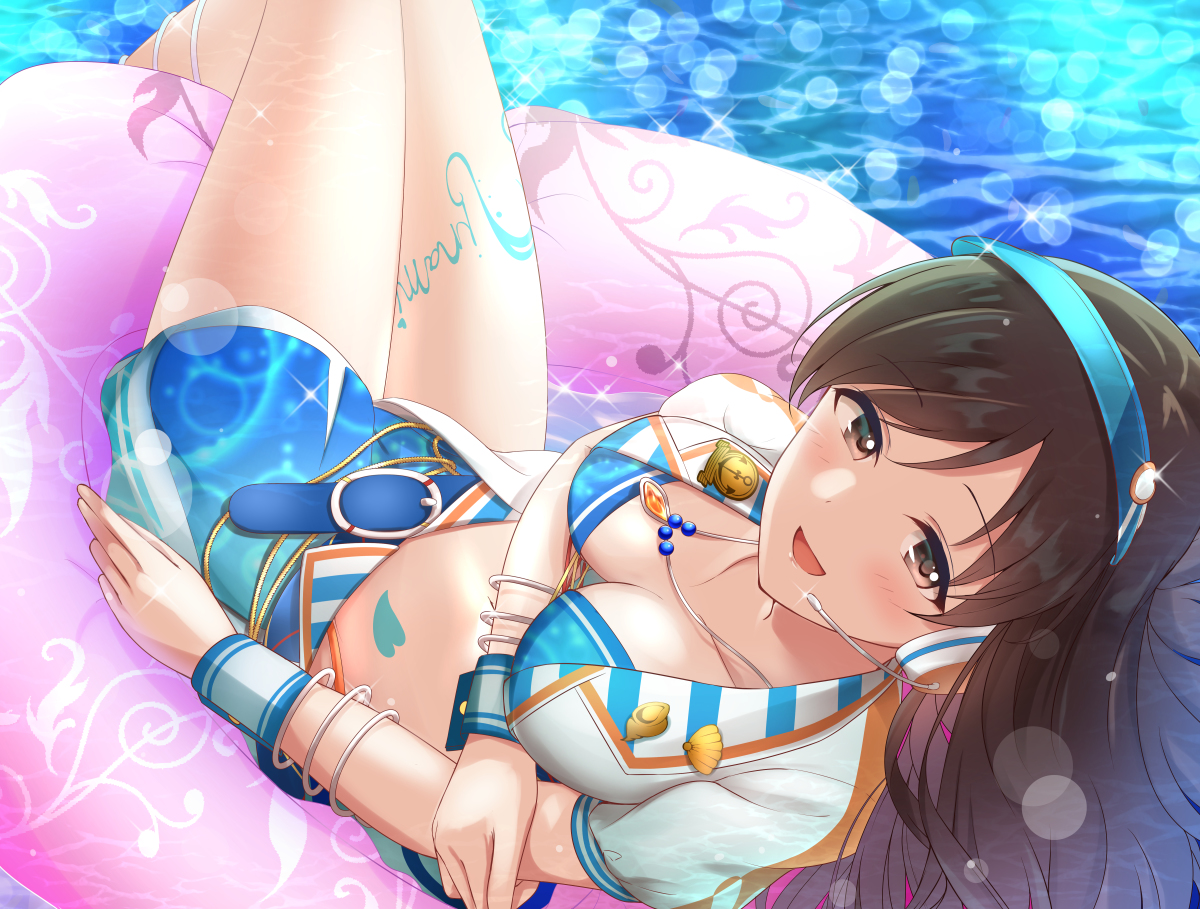 This is a pixiv picture whose title is 水着美波.