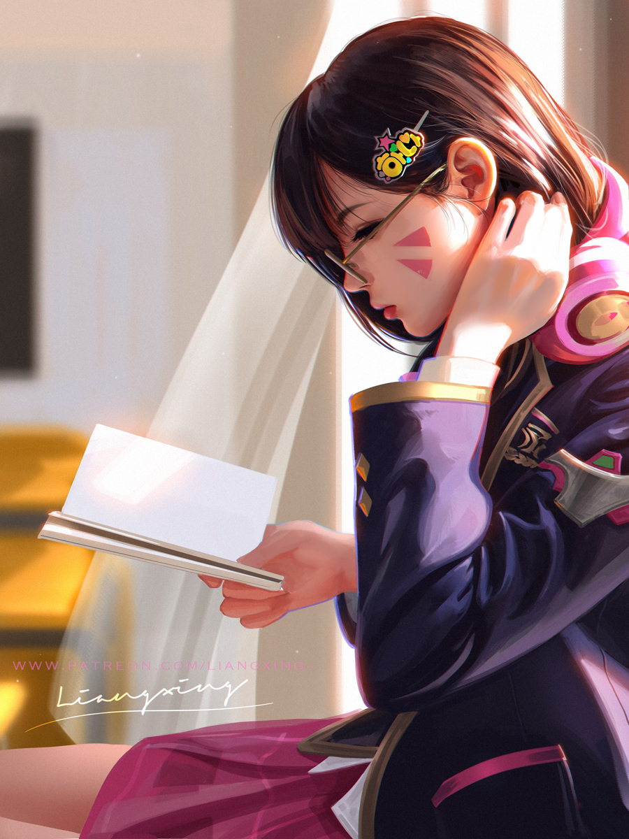 This is a pixiv picture whose title is Dva.