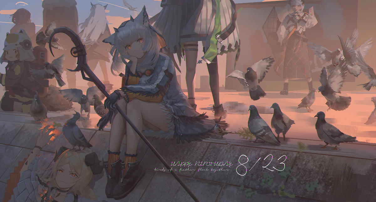 This is a pixiv picture whose title is birthday gift.