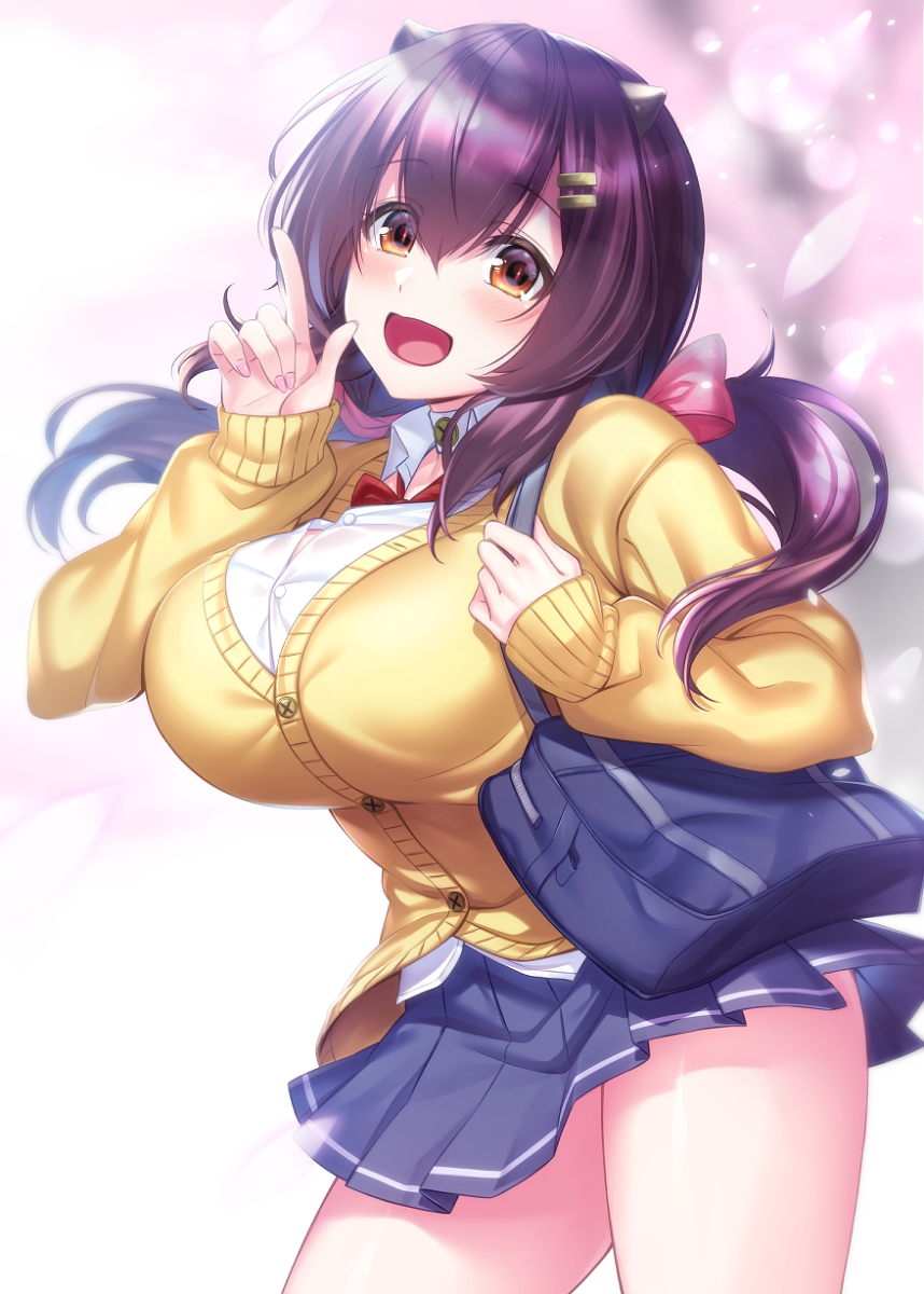 This is a pixiv picture whose title is 通学あてちゃん.