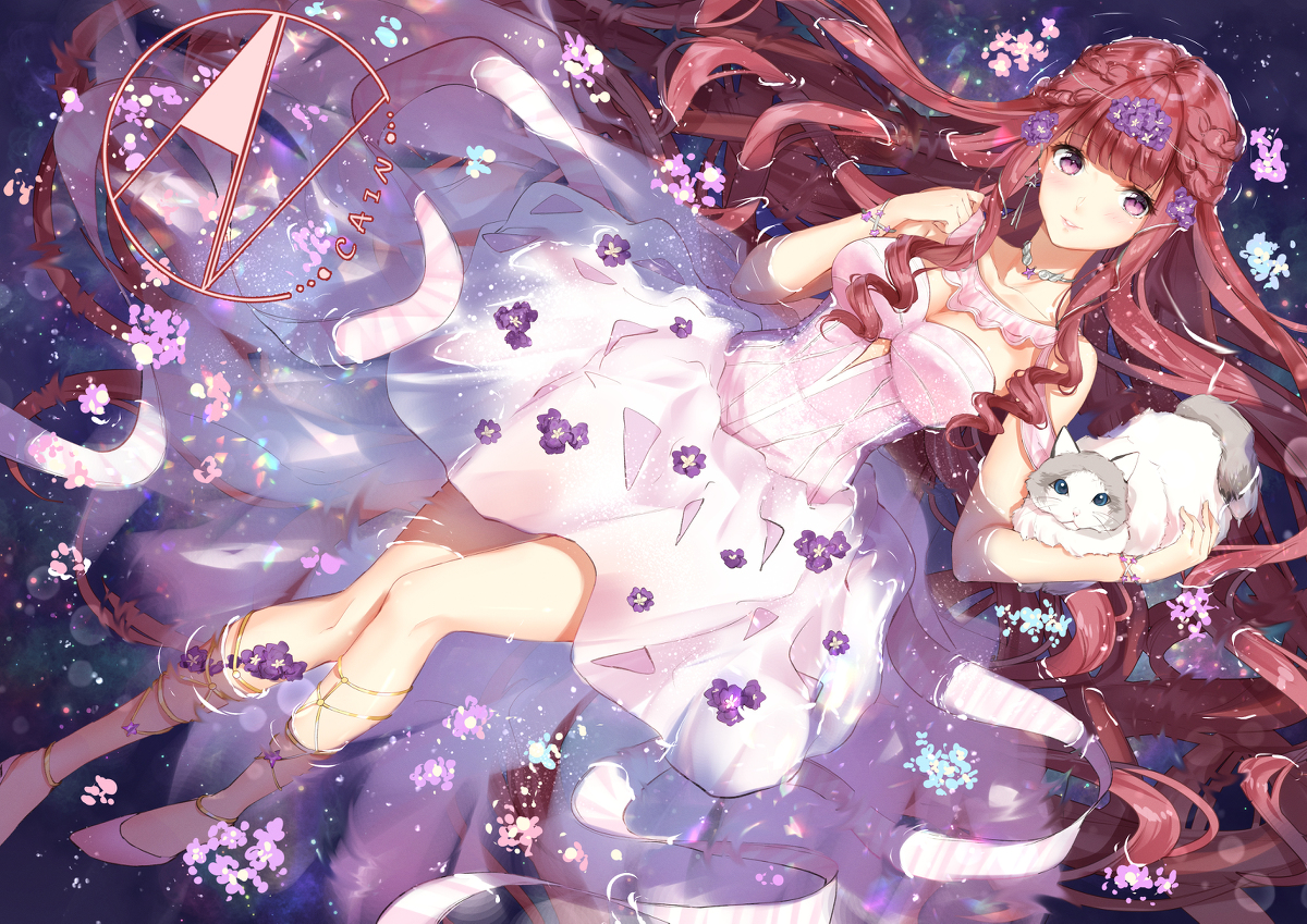 This is a pixiv picture whose title is 紫.