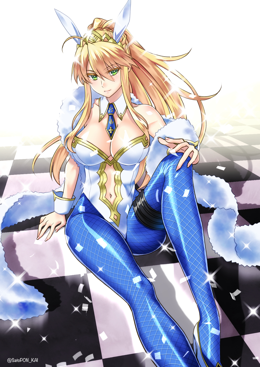 This is a pixiv picture whose title is バニ上.