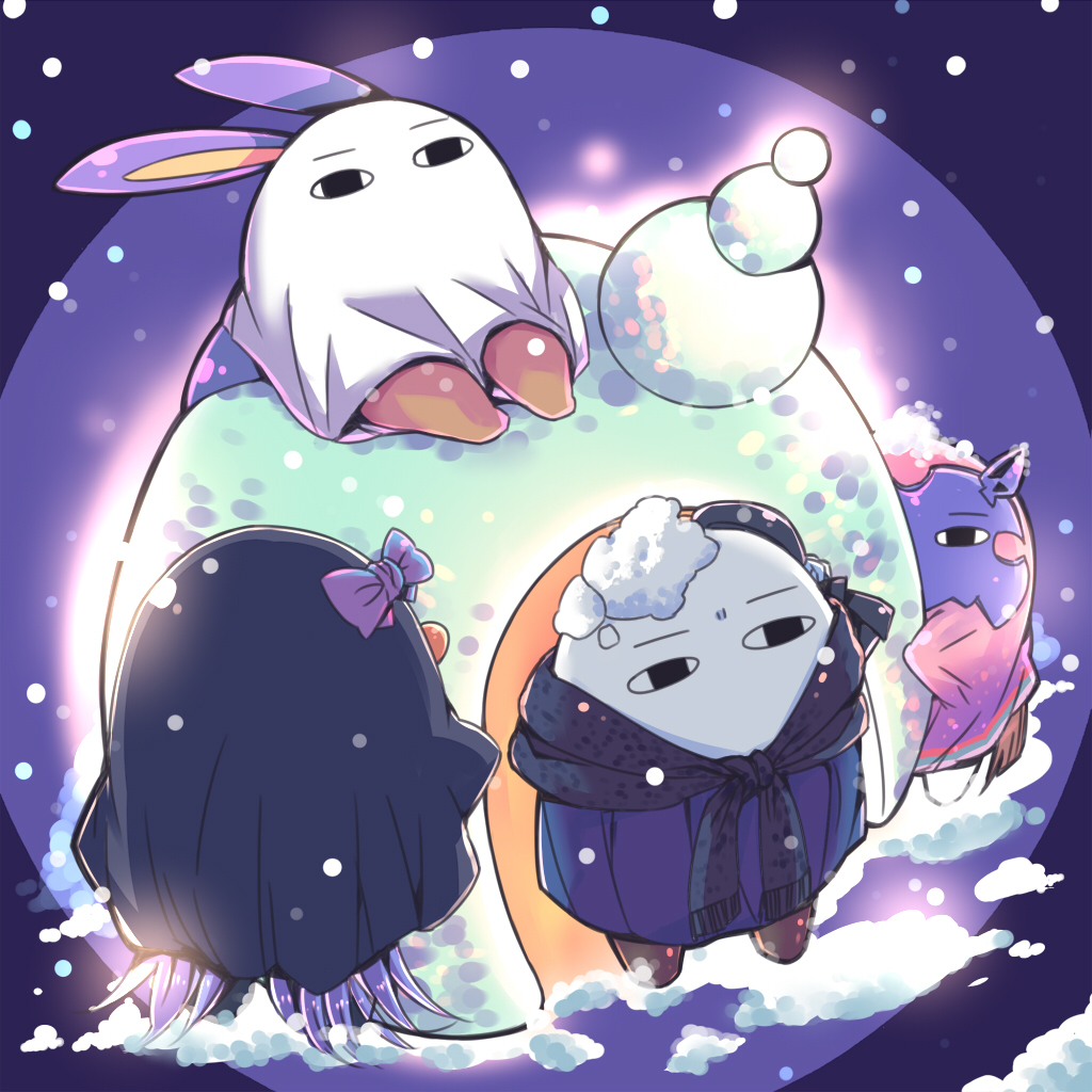 This is a pixiv picture whose title is カマクライネスに入りたそうな刑部姫.