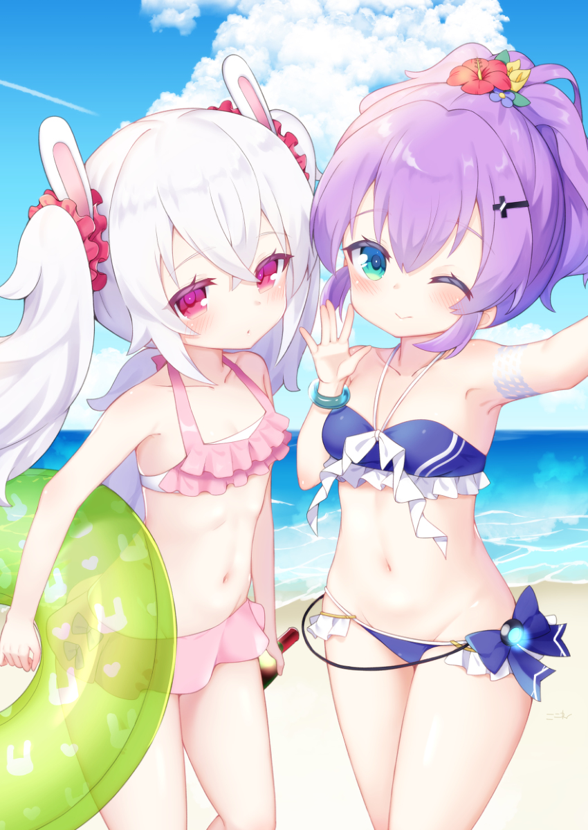 This is a pixiv picture whose title is 海！！！.