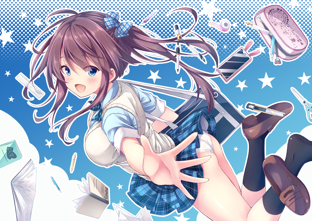 This is a pixiv picture whose title is 夏のじょしこうせい.