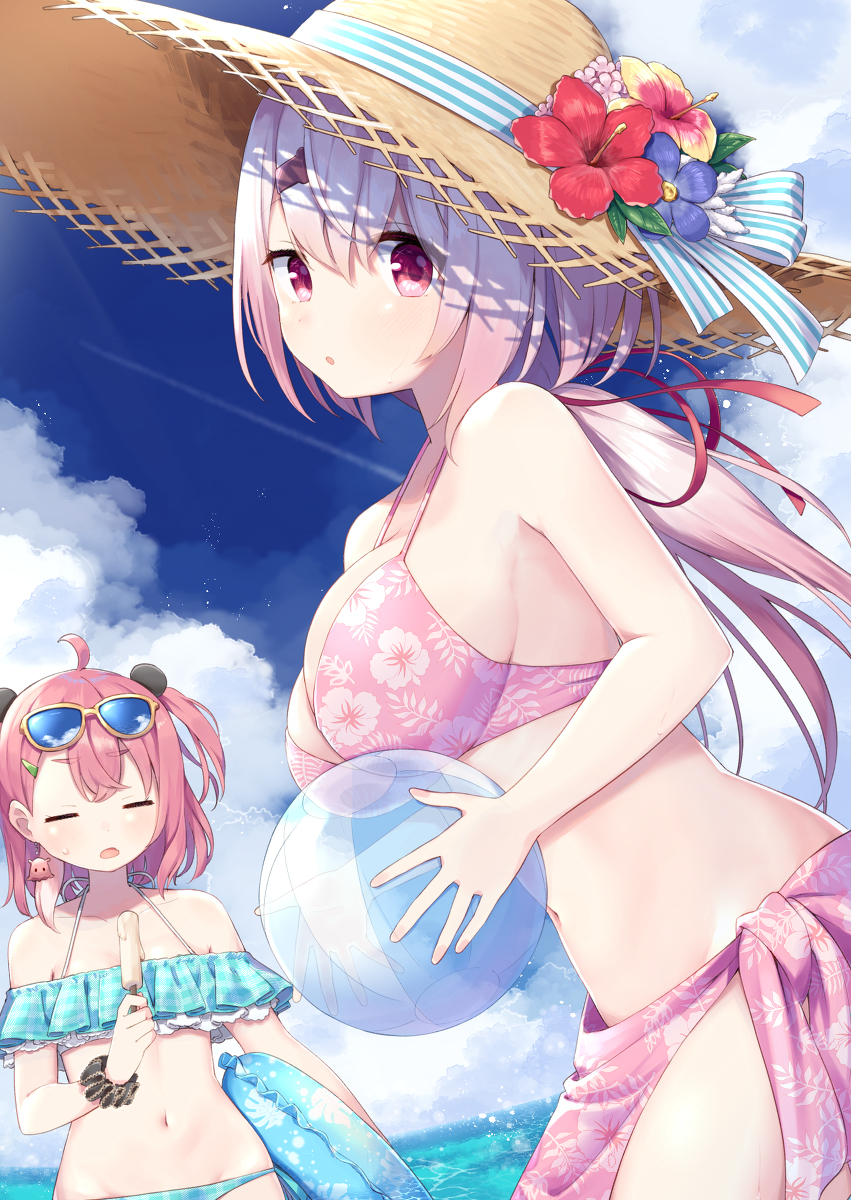 This is a pixiv picture whose title is さくゆいSUMMER.