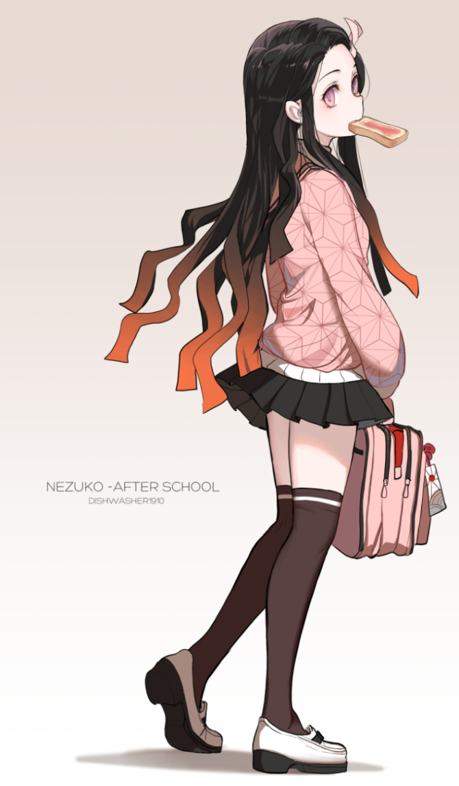 This is a pixiv picture whose title is Nezuko.