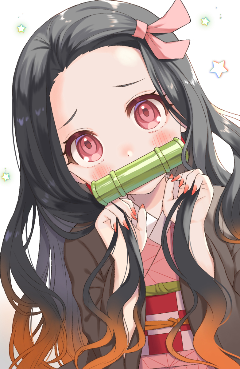 This is a pixiv picture whose title is 禰豆子ちゃん.