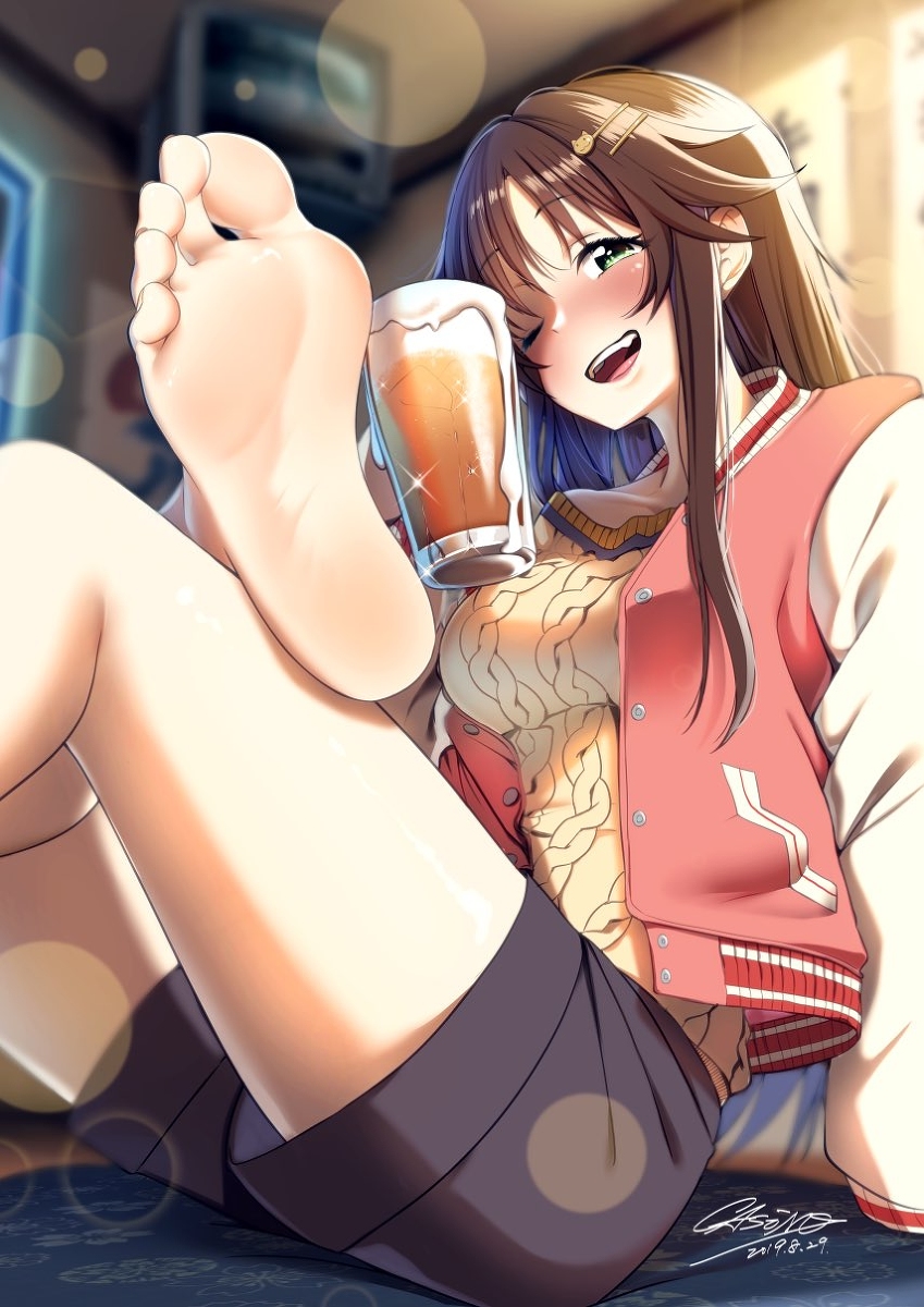 This is a pixiv picture whose title is ユッキと酒飲みたい.