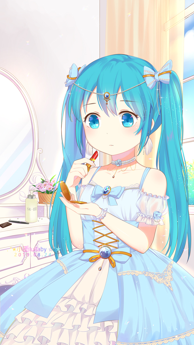 This is a pixiv picture whose title is miku.