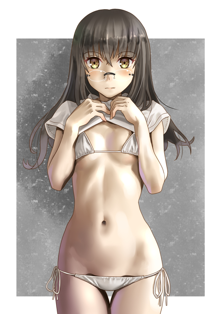 This is a pixiv picture whose title is マイクロビキニ.