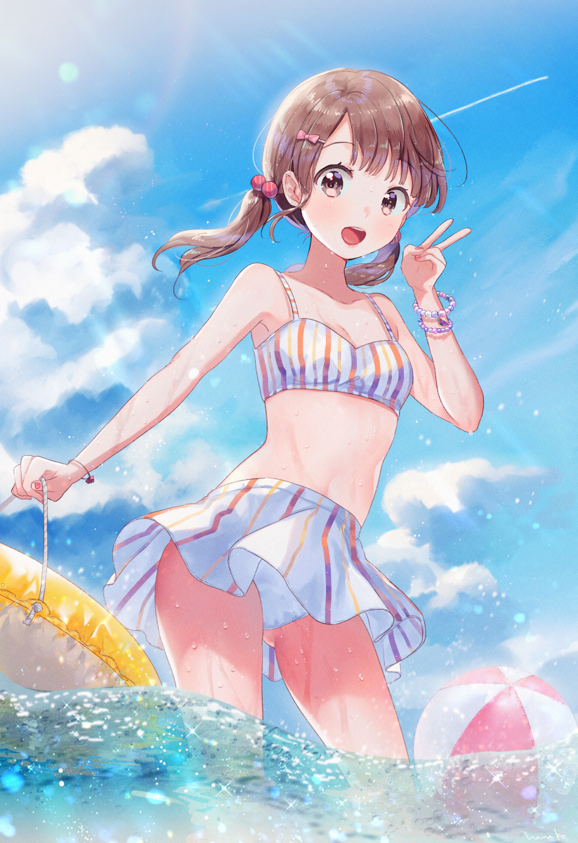 This is a pixiv picture whose title is 夏！.