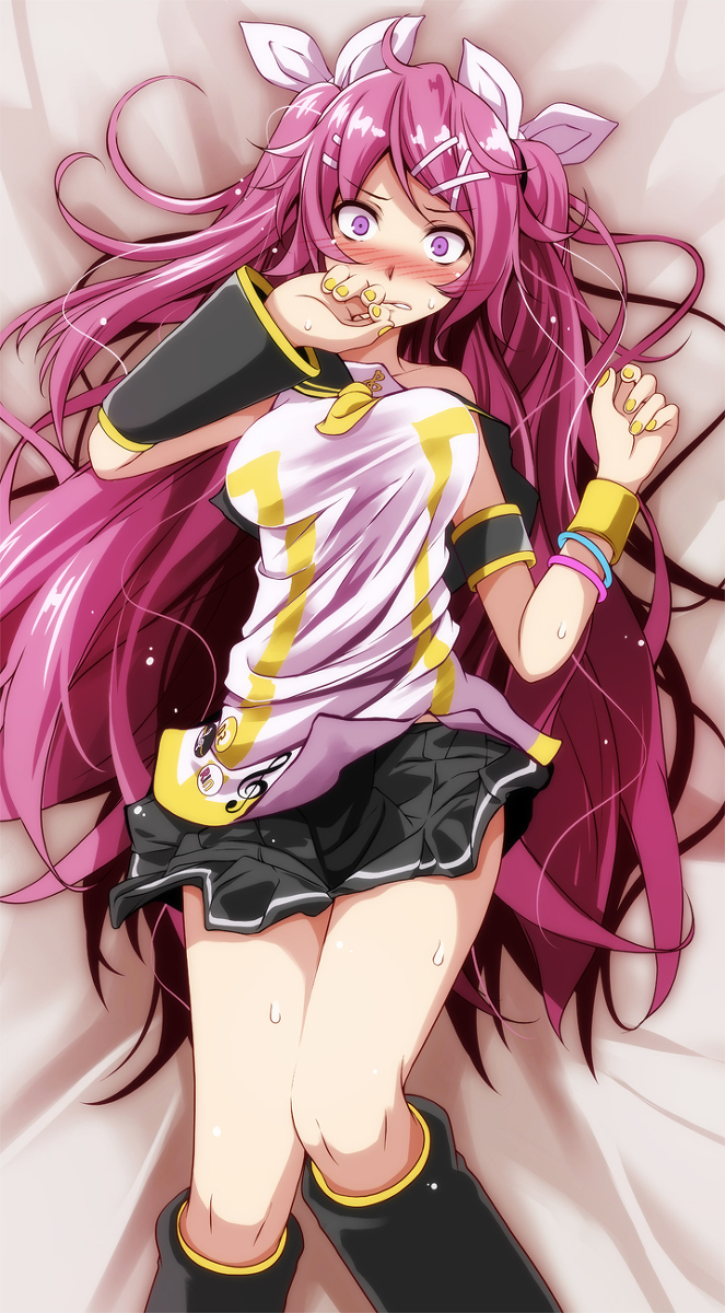 This is a pixiv picture whose title is 押し倒し.